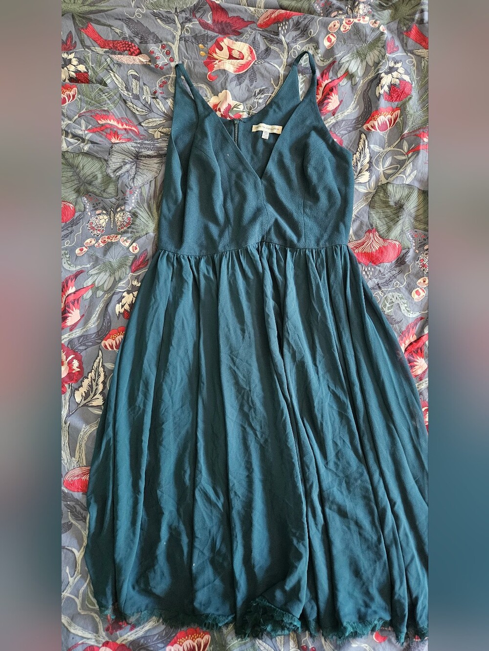Dress the Population Teal Crepe Dress